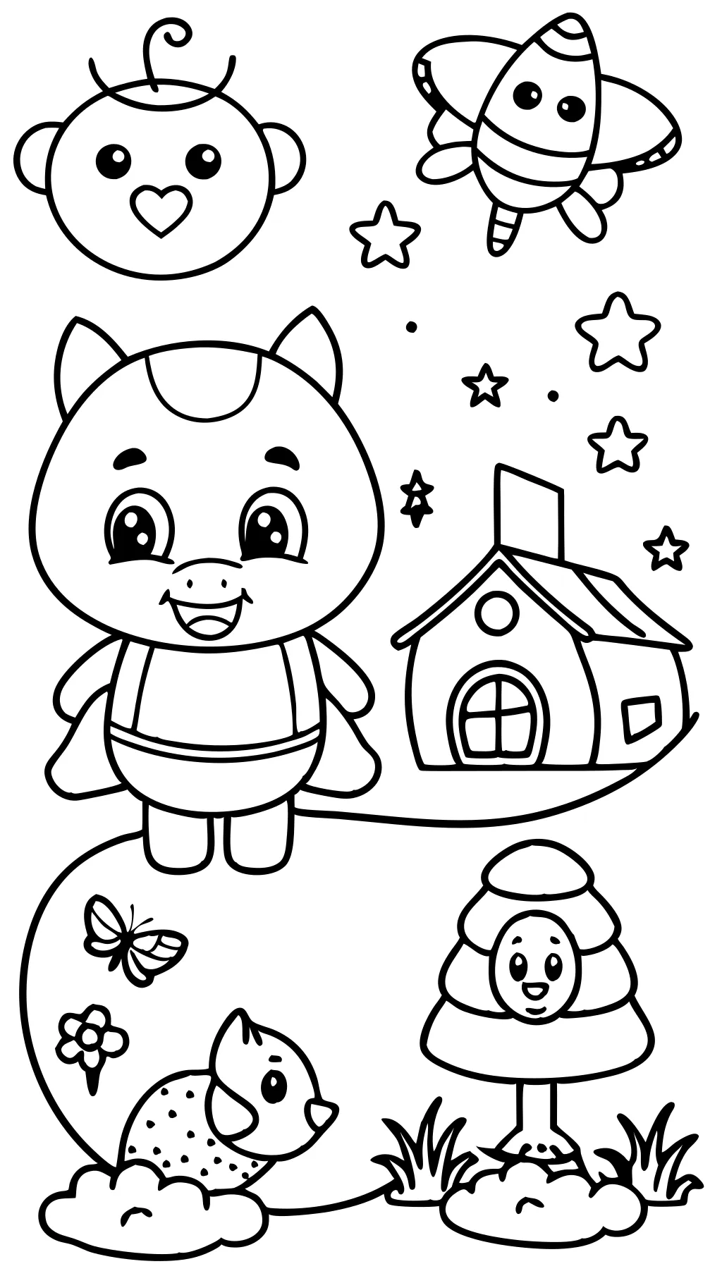 coloriages imprimables pour les enfants d’âge préscolaire